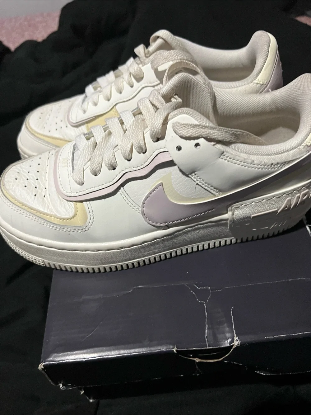 Nike Air Force 1 Shadow Sail Platinum Violet W Size 6.5
